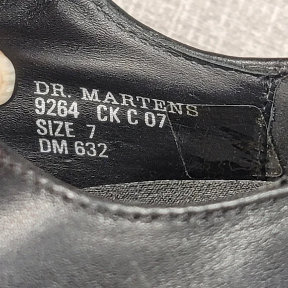 Dr. Doc Martens 9264 Loafers Black Leather Shoes Men's Size 7  Women's 8.5 - Picture 10 of 12